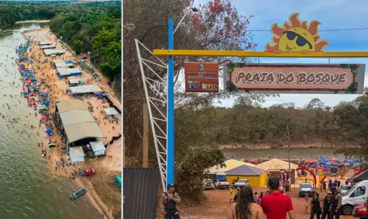 Reinaldinho leva alegria e animação à Praia do Bosque durante Temporada de Praia 2026